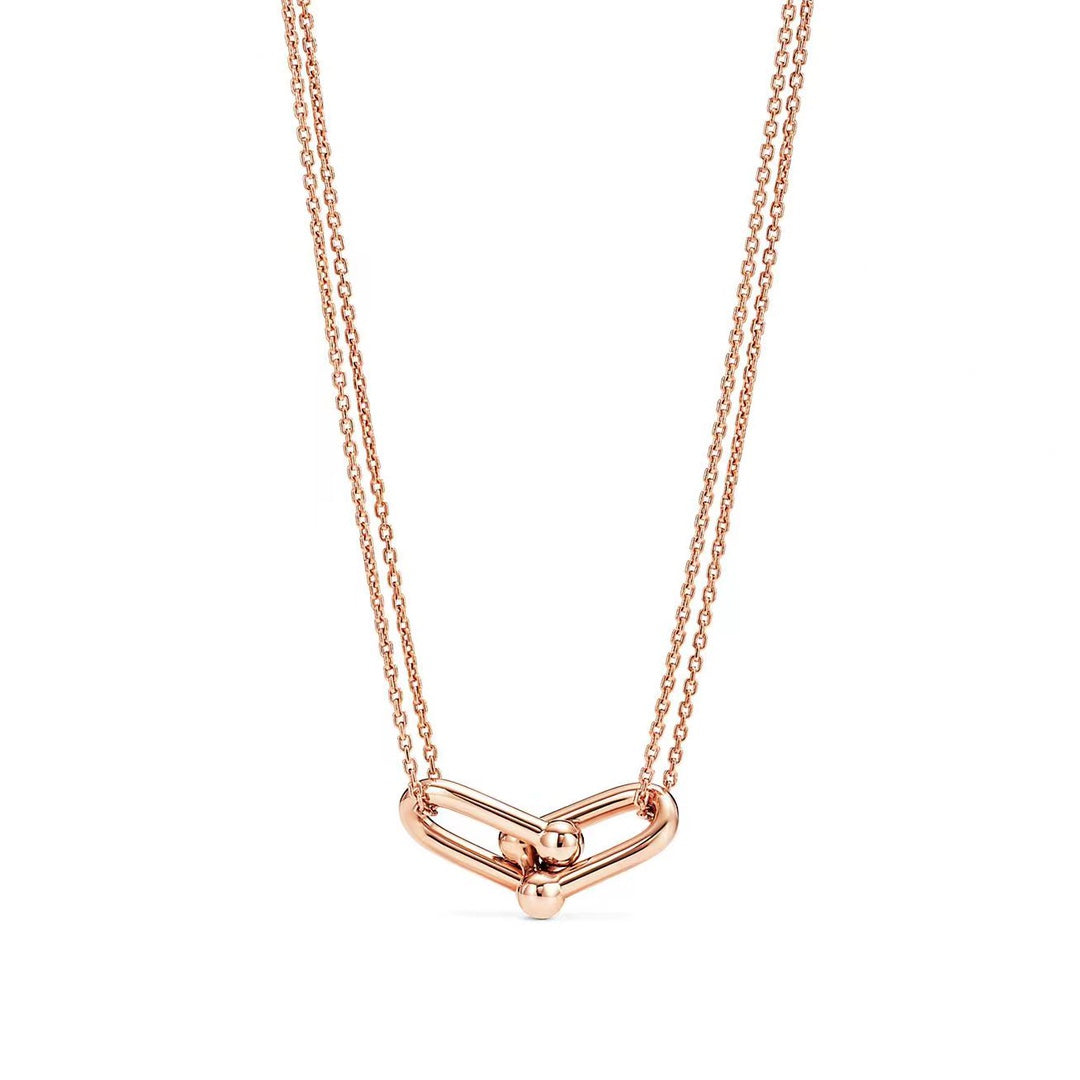 Hardwear Gold Double Link Necklace – LUX VERSE Luxury Designer Fashion Outlet