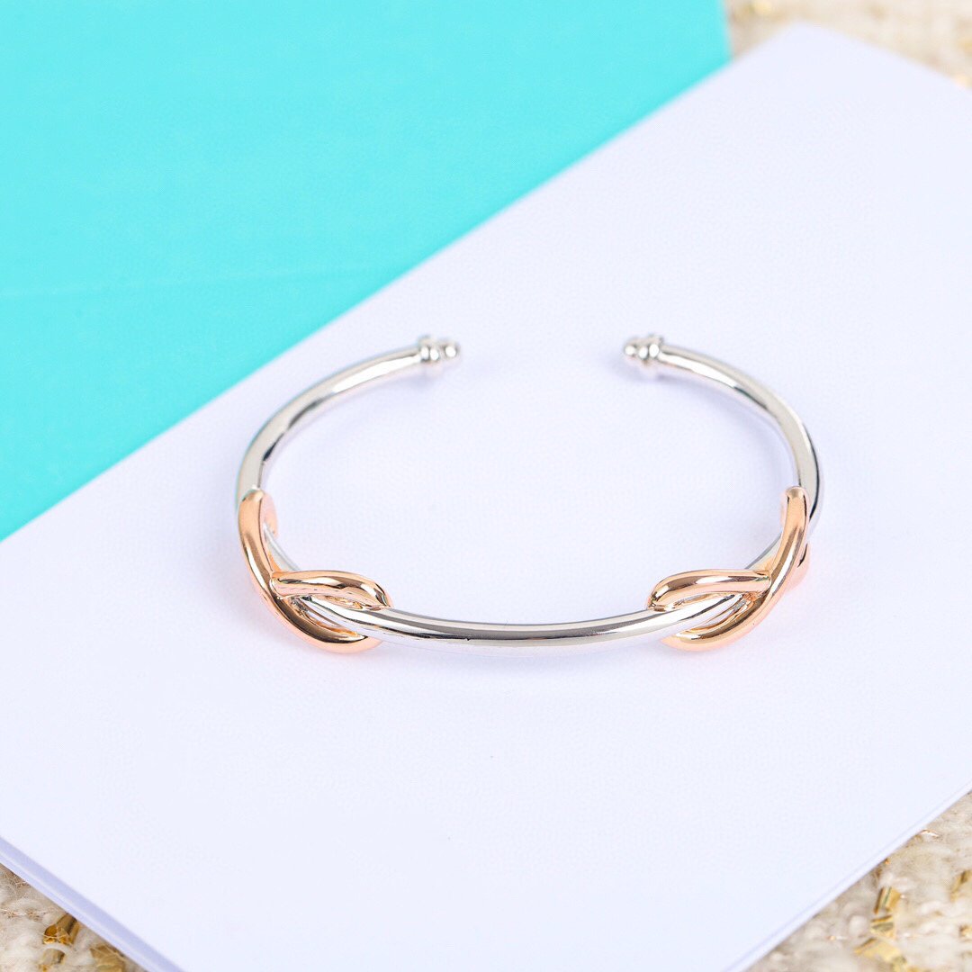 Infinity Silver Rose Gold Bracelet – LUX VERSE Luxury Designer Fashion Outlet