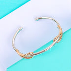 Infinity Silver Rose Gold Bracelet – LUX VERSE Luxury Designer Fashion Outlet