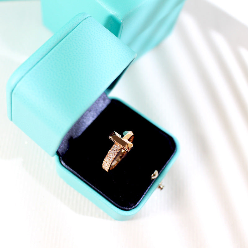 T1 Narrow Diamond Rose Gold Ring – LUX VERSE Luxury Designer Fashion Outlet