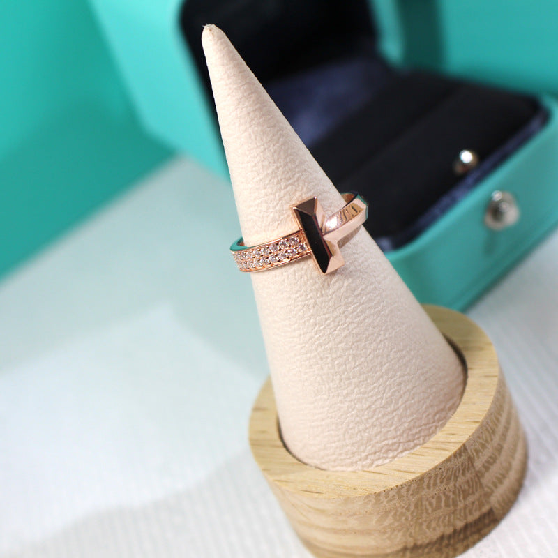T1 Narrow Diamond Rose Gold Ring – LUX VERSE Luxury Designer Fashion Outlet