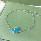 Butterfly Turquoise Butterfly Bracelet Silver – LUX VERSE Luxury Designer Fashion Outlet