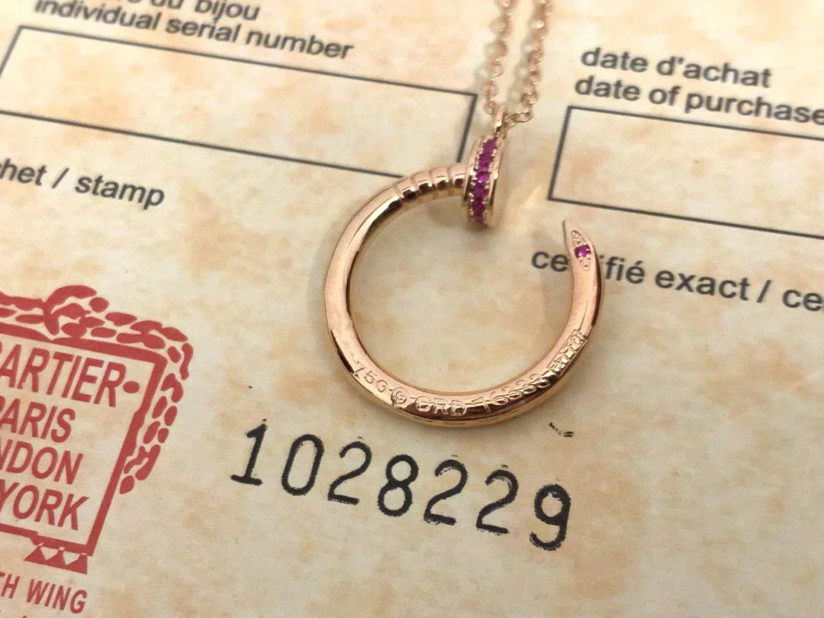 Juste Pink Diamond Necklace – LUX VERSE Luxury Designer Fashion Outlet
