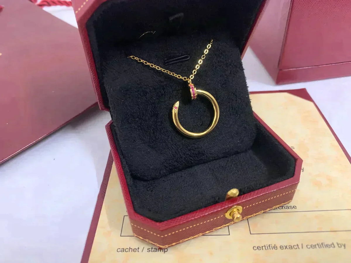 Juste Pink Diamond Necklace – LUX VERSE Luxury Designer Fashion Outlet