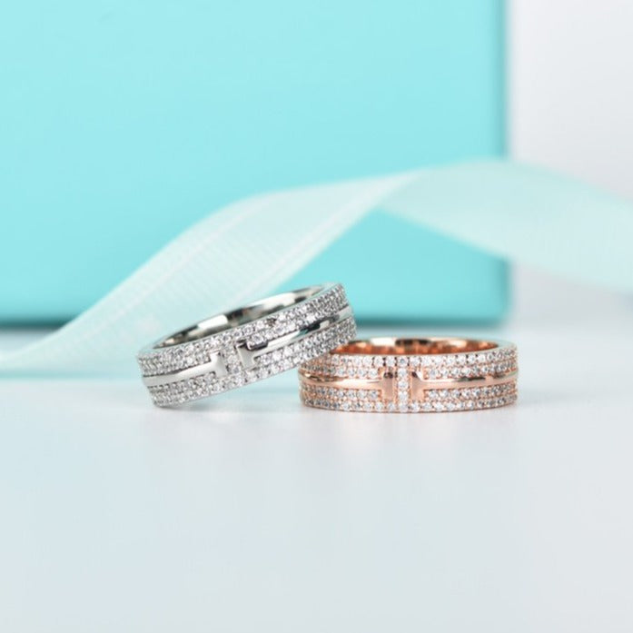 T Wire Diamond Ring – LUX VERSE Luxury Designer Fashion Outlet
