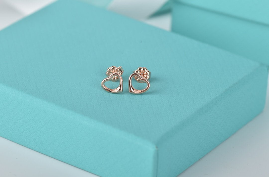 Open Heart Stud Earrings – LUX VERSE Luxury Designer Fashion Outlet