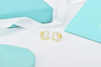 Open Heart Stud Diamond Earrings – LUX VERSE Luxury Designer Fashion Outlet