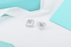 Open Heart Stud Diamond Earrings – LUX VERSE Luxury Designer Fashion Outlet