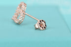 Open Heart Stud Diamond Earrings – LUX VERSE Luxury Designer Fashion Outlet