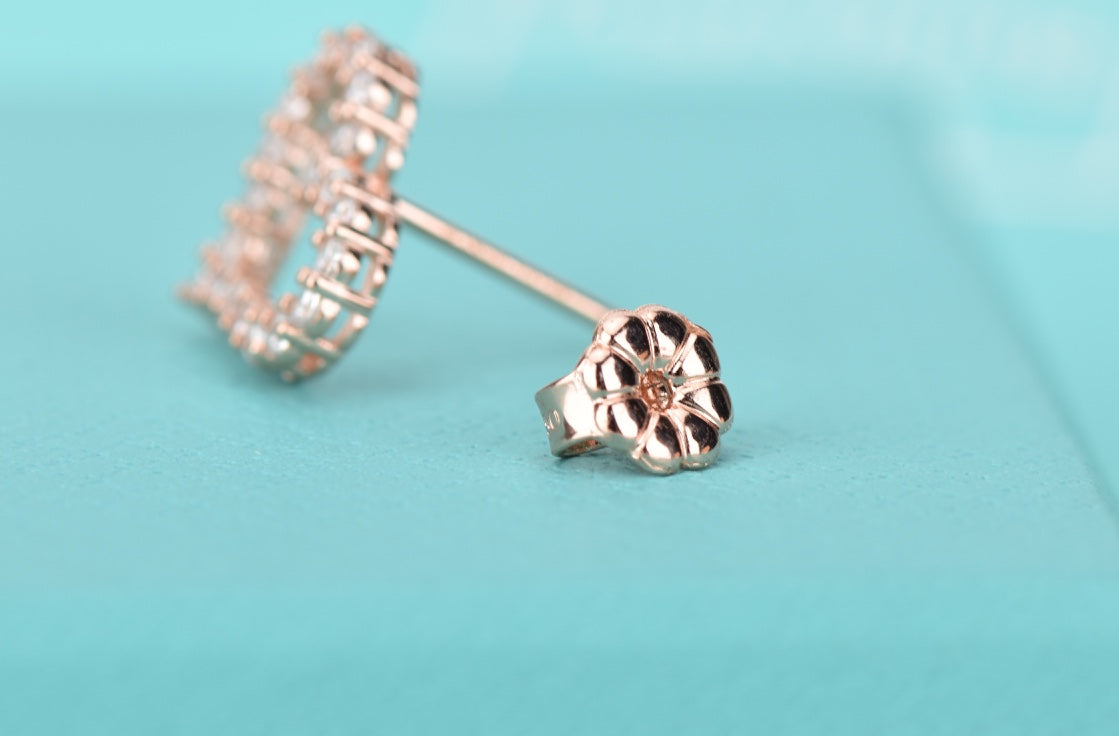 Open Heart Stud Diamond Earrings – LUX VERSE Luxury Designer Fashion Outlet