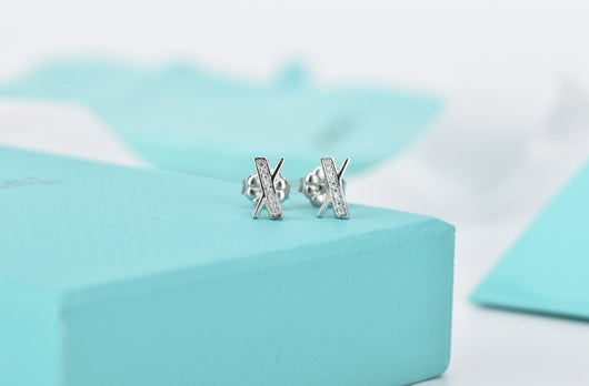 ATLAS DIAMOND STUD EARRINGS - LUX VERSE - Luxury designer fashion outlet
