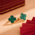 Clover Medium 1 Motifs Malachite  Earrings – LUX VERSE Luxury Designer Fashion Outlet