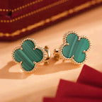 Clover Medium 1 Motifs Malachite  Earrings – LUX VERSE Luxury Designer Fashion Outlet