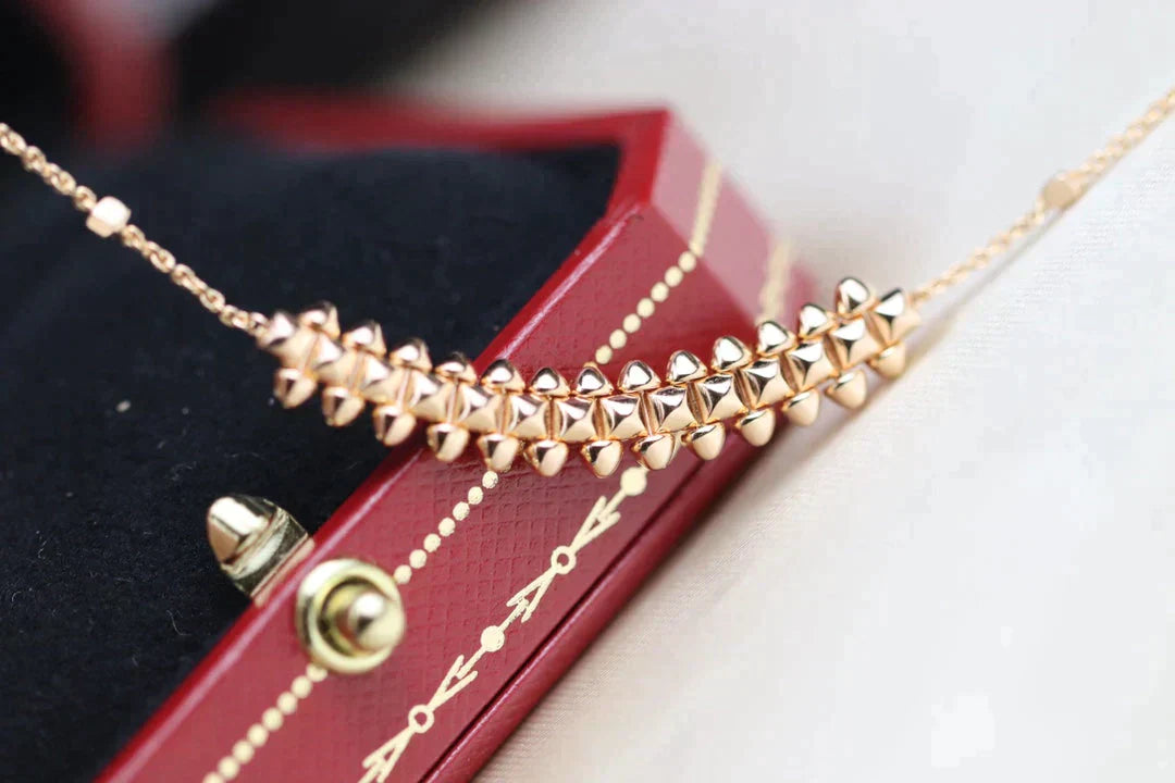 Clash Rose Gold Necklace – LUX VERSE Luxury Designer Fashion Outlet