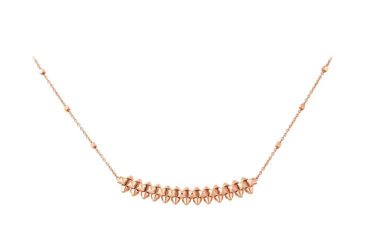 Clash Rose Gold Necklace – LUX VERSE Luxury Designer Fashion Outlet