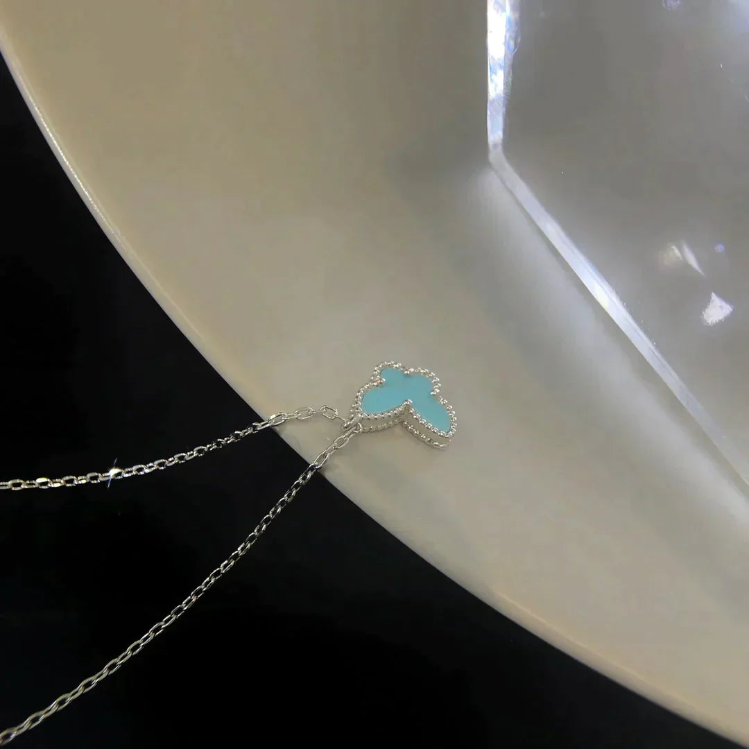 Butterfly Pedant Silver Turquoise Necklace – LUX VERSE Luxury Designer Fashion Outlet