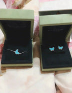 Butterfly Turquoise Earrings  Silver – LUX VERSE Luxury Designer Fashion Outlet