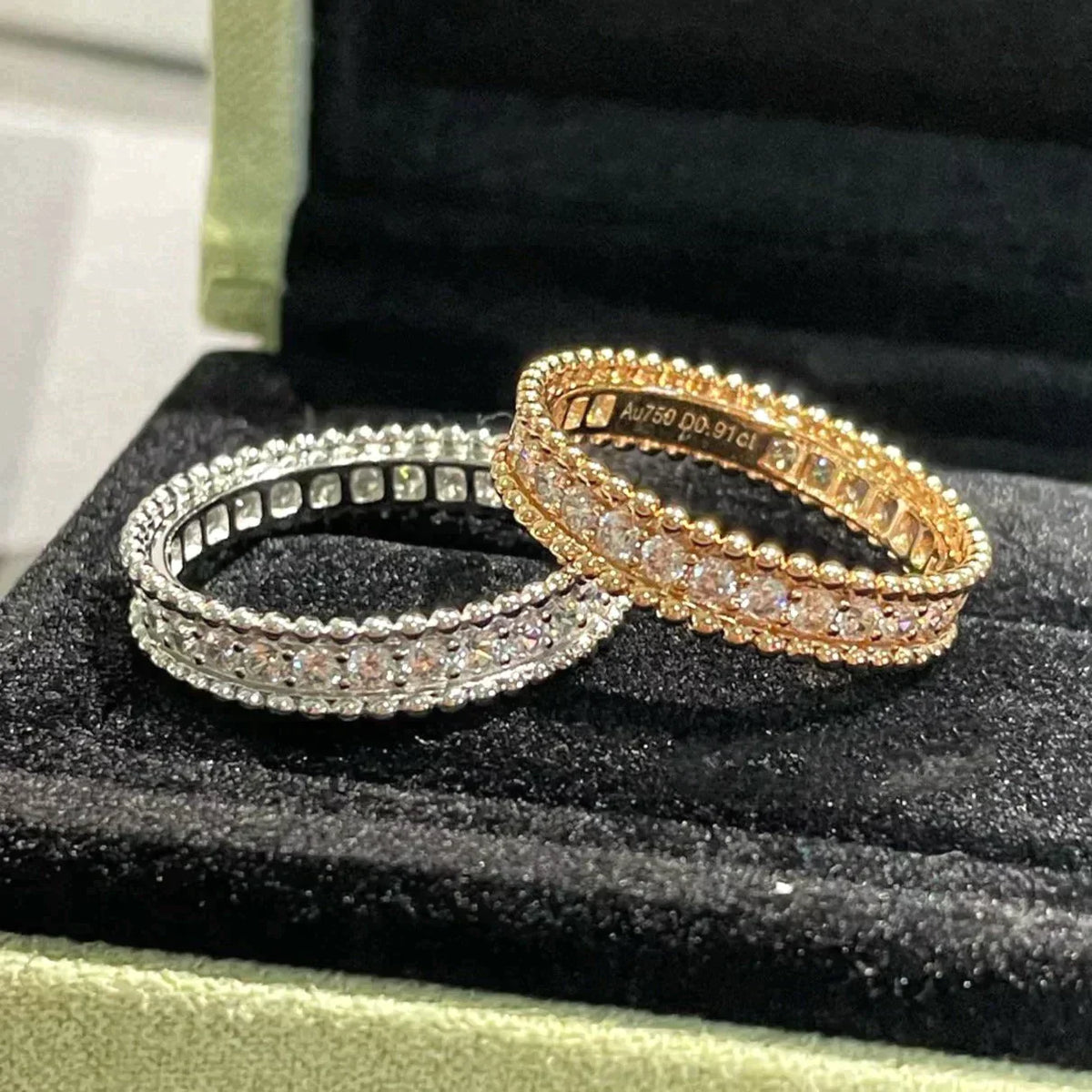 Perlee Diamond Rose Gold Ring – LUX VERSE Luxury Designer Fashion Outlet