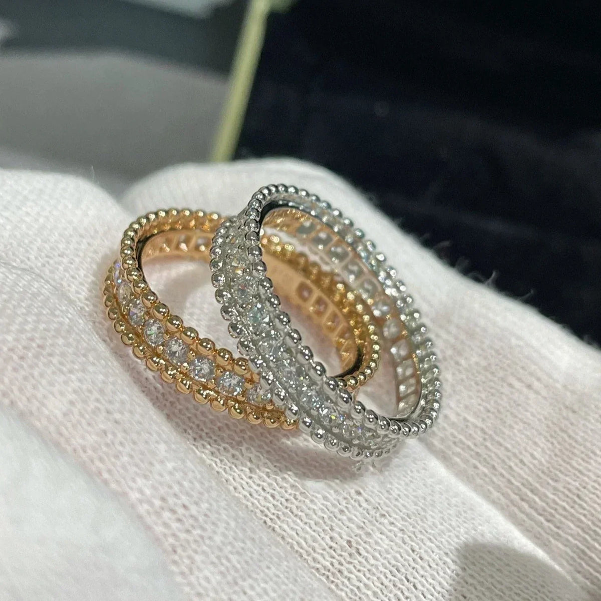Perlee Diamond Rose Gold Ring – LUX VERSE Luxury Designer Fashion Outlet