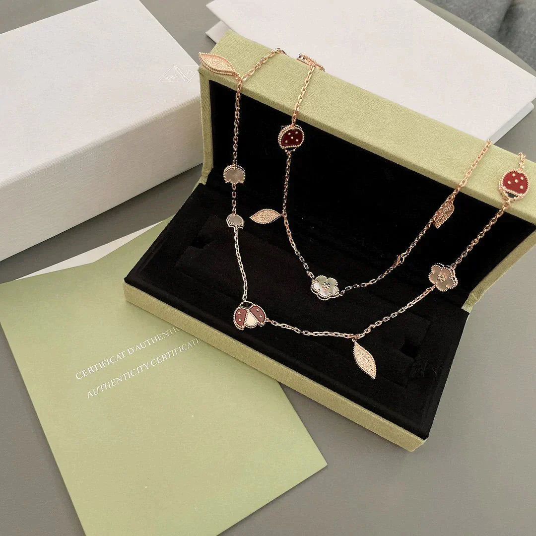 Lucky Spring 15 Motifs Necklace – LUX VERSE Luxury Designer Fashion Outlet