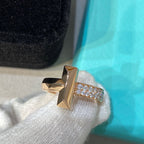T Wire Medium Diamond Ring – LUX VERSE Luxury Designer Fashion Outlet