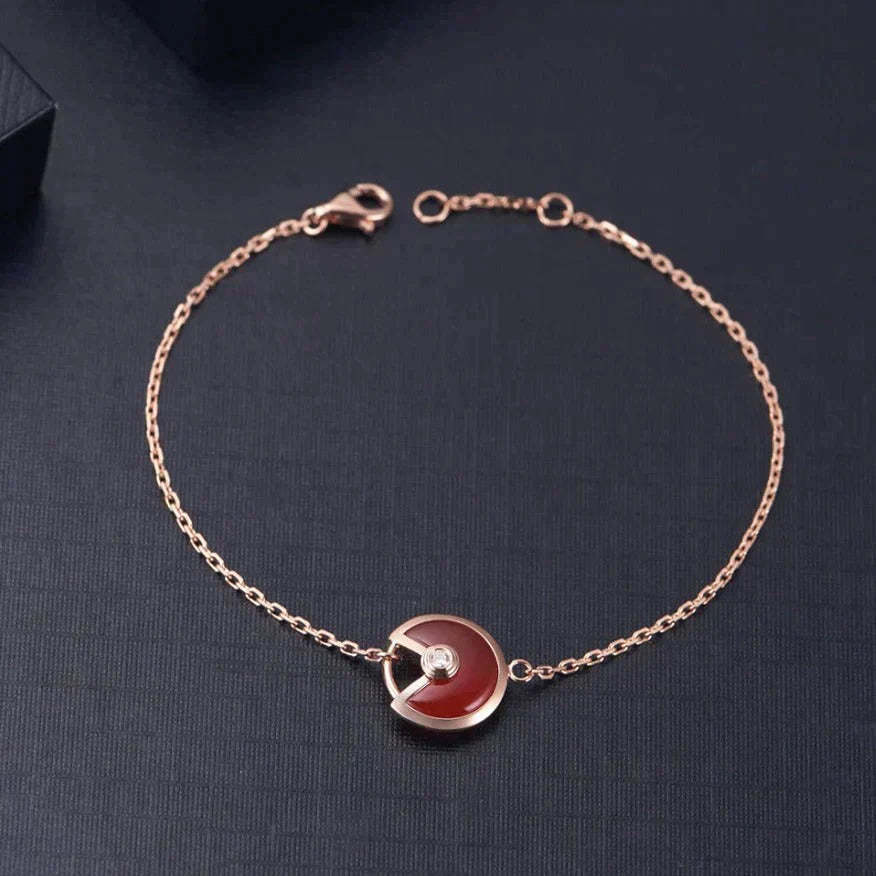 Amulette Carnelian Rose Gold Bracelet – LUX VERSE Luxury Designer Fashion Outlet