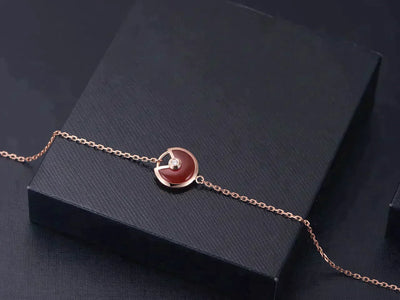 AMULETTE CARNELIAN ROSE GOLD BRACELET