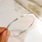 T Bracelet Silver Diamond Paved – LUX VERSE Luxury Designer Fashion Outlet