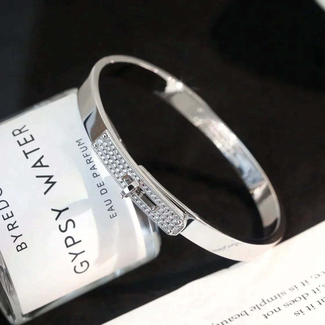 Kelly Silver Diamond Bracelet – LUX VERSE Luxury Designer Fashion Outlet