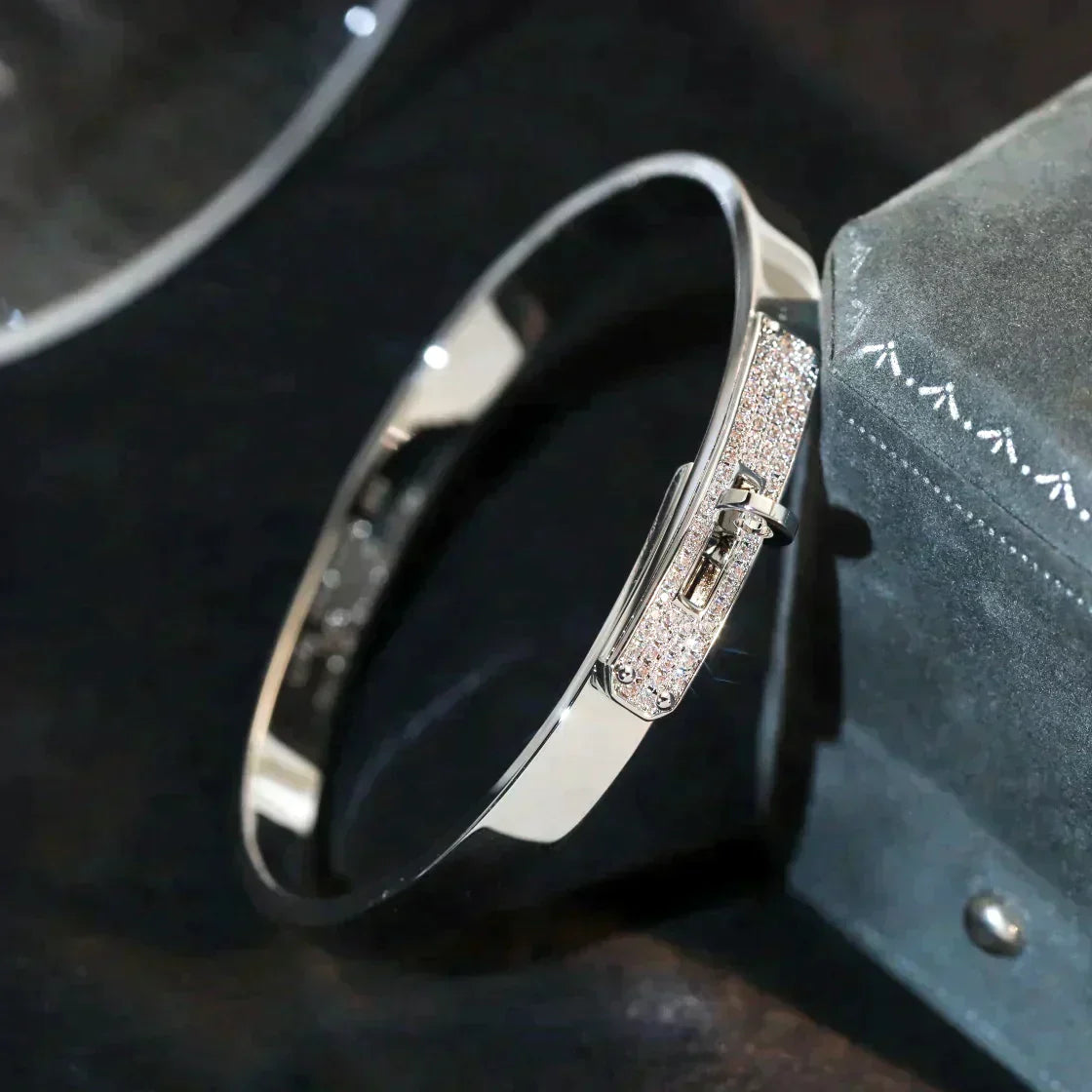 Kelly Silver Diamond Bracelet – LUX VERSE Luxury Designer Fashion Outlet