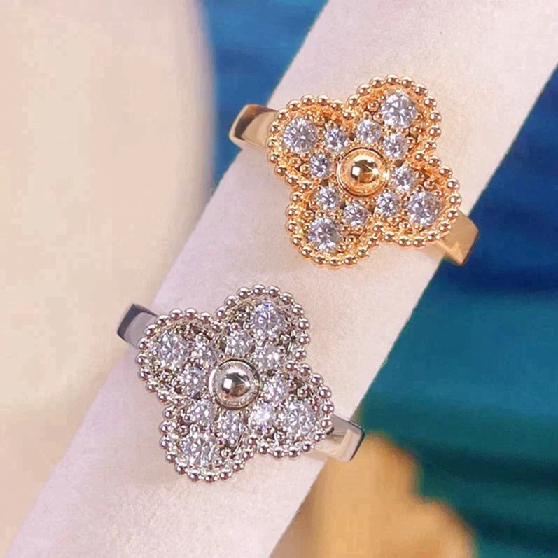 Clover Diamond Ring – LUX VERSE Luxury Designer Fashion Outlet