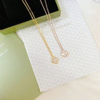 Clover Mini 9.5mm White Mother-of-pearl Necklace – LUX VERSE Luxury Designer Fashion Outlet