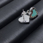 Heart Stud Silver Earrings – LUX VERSE Luxury Designer Fashion Outlet