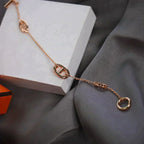 Dancre Chaine 3 Motif Rose Gold Bracelet – LUX VERSE Luxury Designer Fashion Outlet