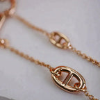 Dancre Chaine 3 Motif Rose Gold Bracelet – LUX VERSE Luxury Designer Fashion Outlet