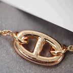 Dancre Chaine 3 Motif Rose Gold Bracelet – LUX VERSE Luxury Designer Fashion Outlet
