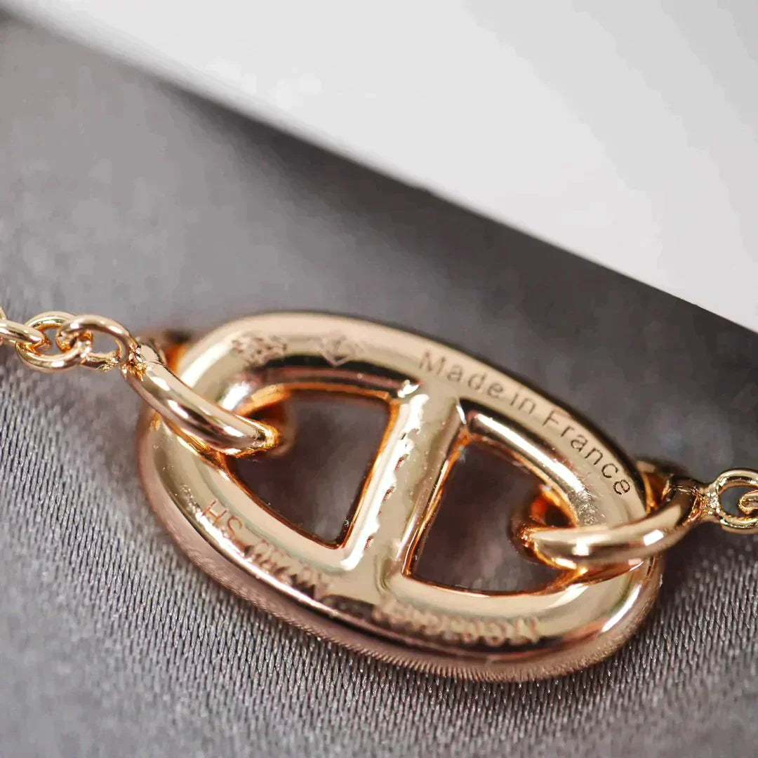 Dancre Chaine 3 Motif Rose Gold Bracelet – LUX VERSE Luxury Designer Fashion Outlet