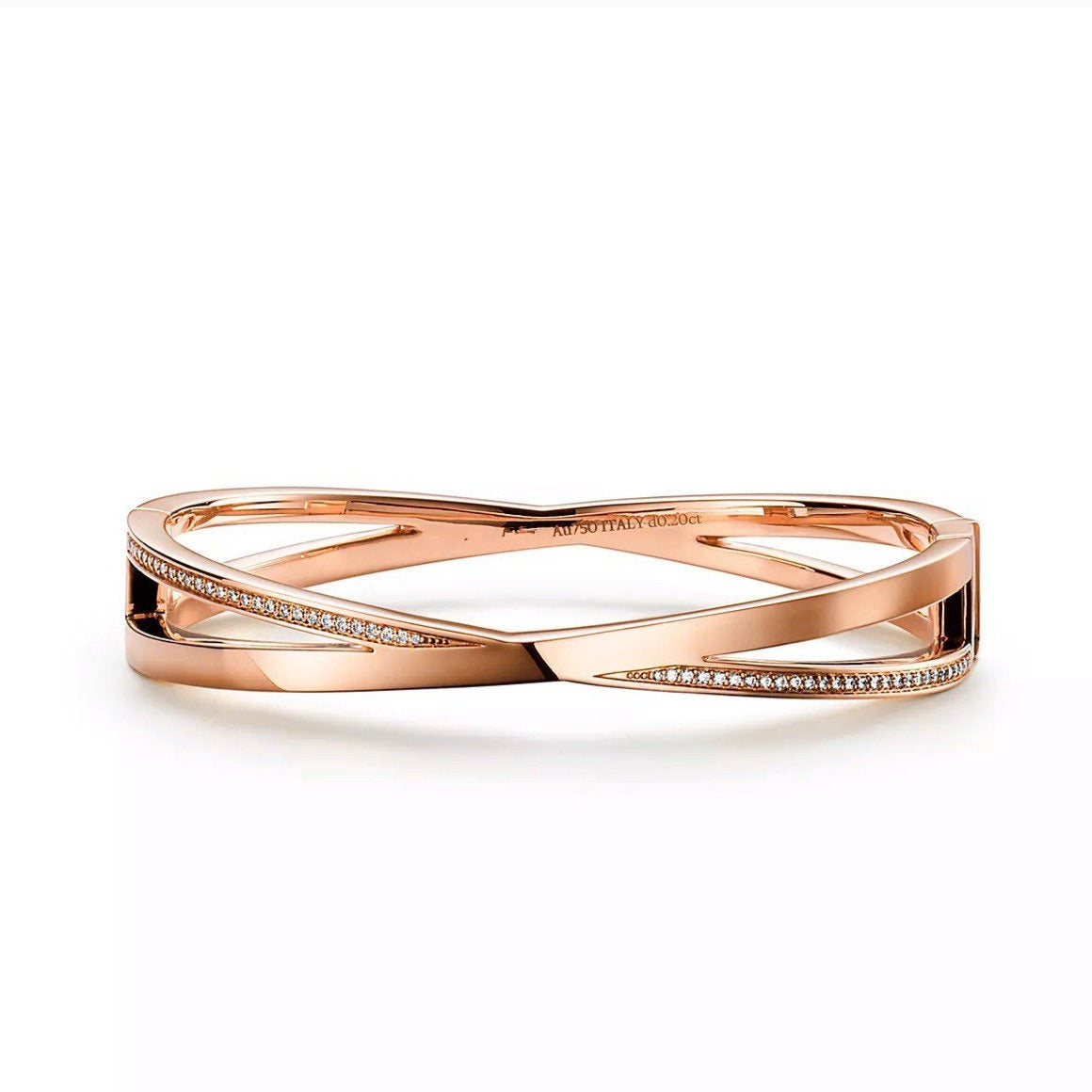 Narrow Hinged Banglein with Diamonds Small – LUX VERSE Luxury Designer Fashion Outlet