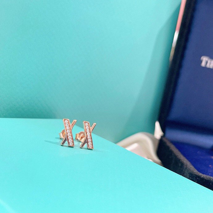 X Earrings Rose Gold Diamonds – LUX VERSE Luxury Designer Fashion Outlet