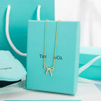 Ribbon Necklace Bow Pendant Diamond Charm Chain – LUX VERSE Luxury Designer Fashion Outlet