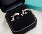 Hoop Earrings in Rose Gold with Diamonds – LUX VERSE Luxury Designer Fashion Outlet