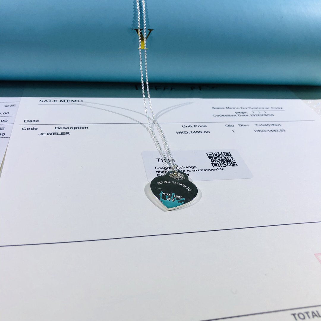 Colour Heart Splash Tag Necklace – LUX VERSE Luxury Designer Fashion Outlet