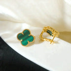 Clover Medium 1 Motifs Malachite  Earrings – LUX VERSE Luxury Designer Fashion Outlet