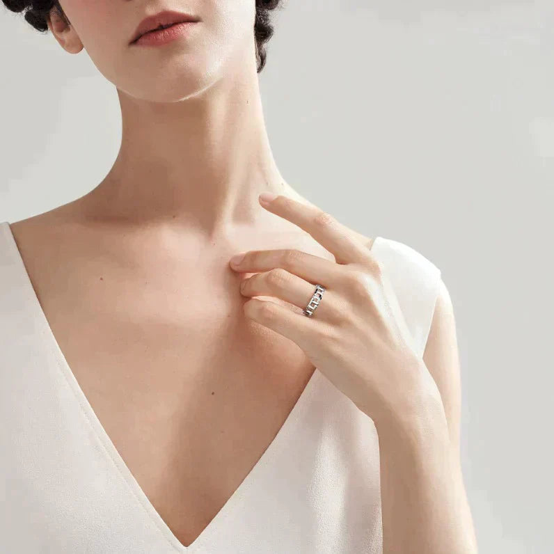 T True Silver Ring – LUX VERSE Luxury Designer Fashion Outlet