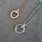 T True Diamond Paved Necklace – LUX VERSE Luxury Designer Fashion Outlet