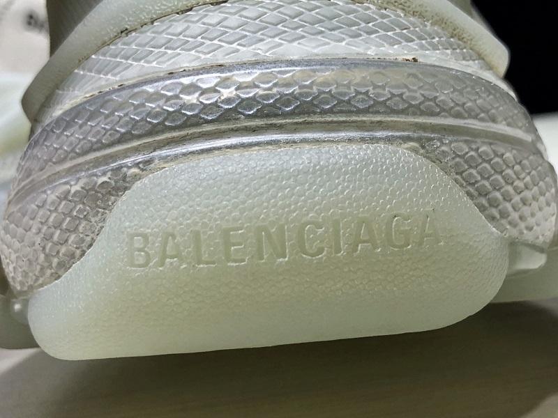 Triple S White Translucent Sneakers