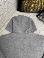 Grauer Strick-Monogramm-Troyer - Herren