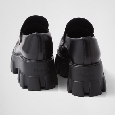 Brushed leather Monolith loafers - LUX VERSE - Luxury designer fashion outlet