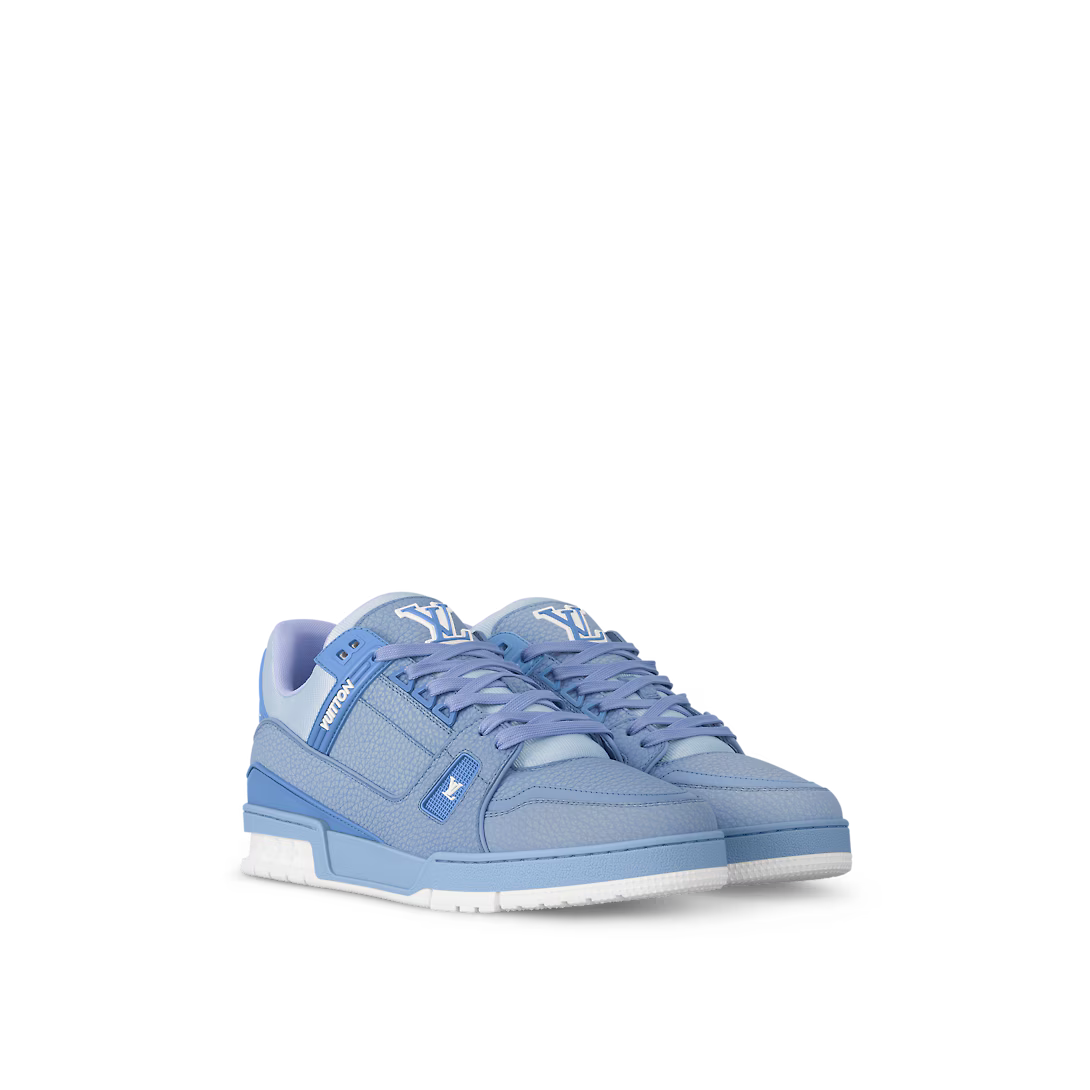 Trainer Leather Sneaker – this colorful interpretation of the Trainer sneaker comes in grained calf leather – LUX VERSE Luxury Designer Fashion Outlet