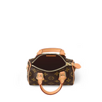 Nano Speedy Monogram Canvas – in addition to its two handles, it has a removable, adjustable shoulder strap for – LUX VERSE Luxury Designer Fashion Outlet
